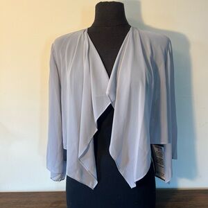 Alex Evenings gray mesh over coat